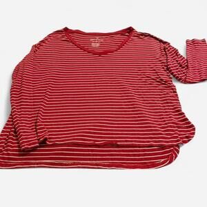 Vintage American Eagle soft lose fitting striped long sleeve top Size XS